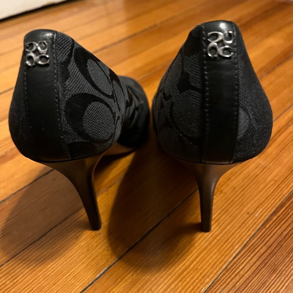 Coach Aldis Peep Toe High-heel Stilletos - Picture 5 of 8